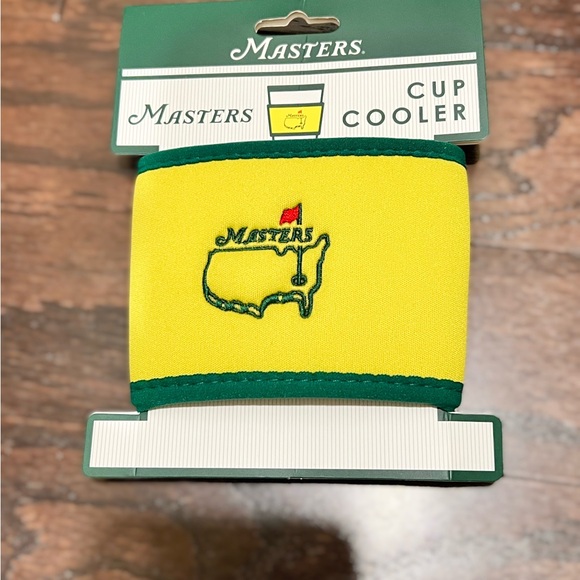 Set of 2 Masters Yellow and Green Cup Coolers - Picture 4 of 5